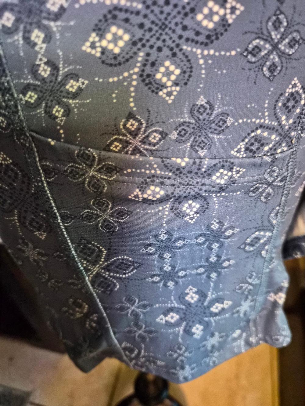 JoyLab Faux-Denim Romper #0220 - Picture 11 of 14